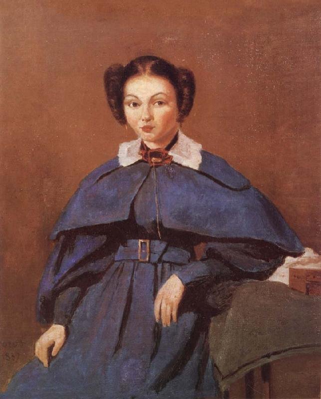 Corot Camille Portrait of Mme Sweden oil painting art